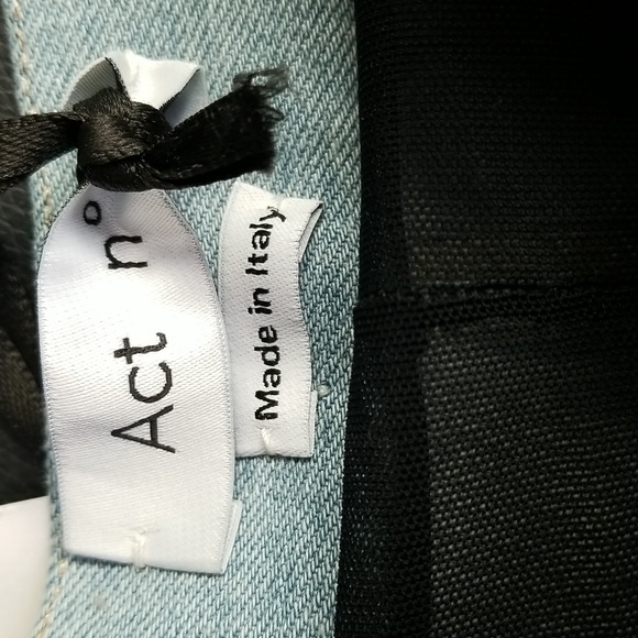 NWT Act n°1 denim jeans with skirt, made in Italy, size 6 - Picture 5 of 12